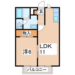 郡山駅 バス16分  安積二丁目下車：停歩9分 2階の物件間取画像